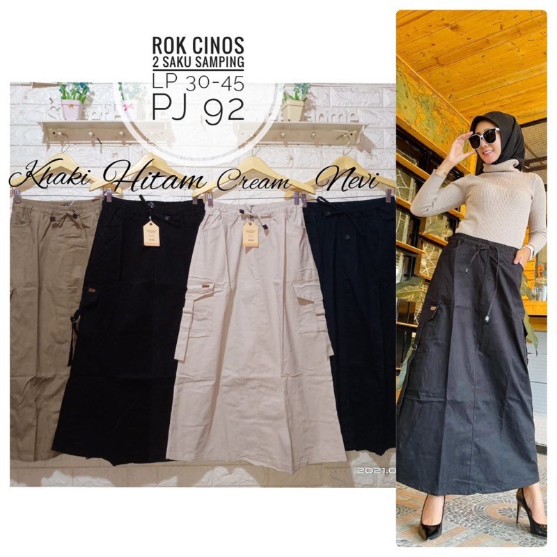 rok cargo wanita panjang // Rok  // Rok Cargo Wanita Panjang Jumbo