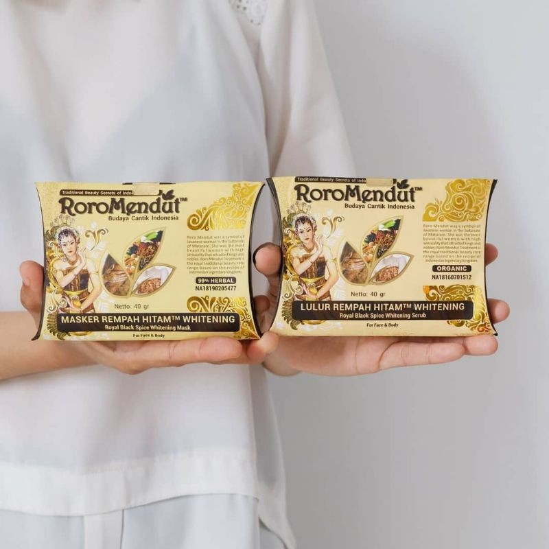 paket masker lulur rempah hitam