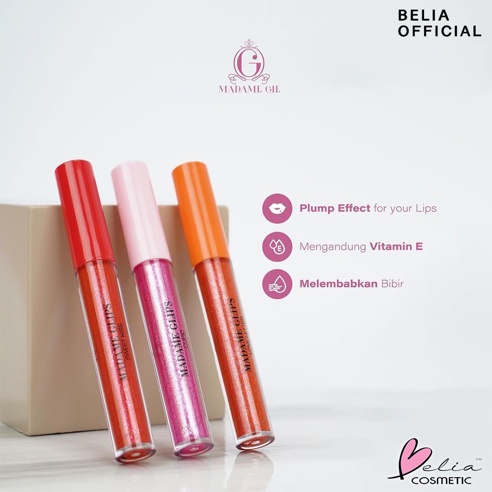 ❤BELIA❤ MADAME GIE Madame Glips - Make Up Lip Gloss | Lip Gloss (✔BPOM)