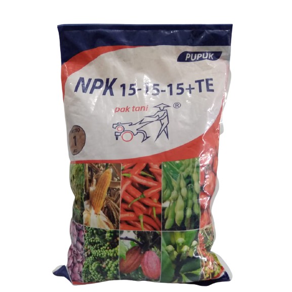 Pupuk Npk 15.15.15+TE Pak Tani @ 1 Kg
