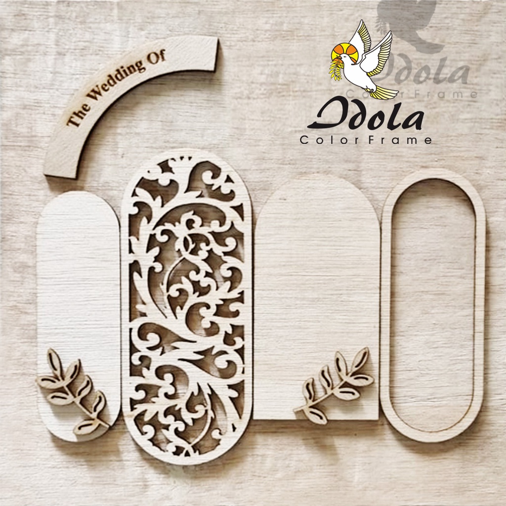 IDOLA FRAME : Set Custom Dekorasi Mahar Kayu Mdf/Plywood/Triplek