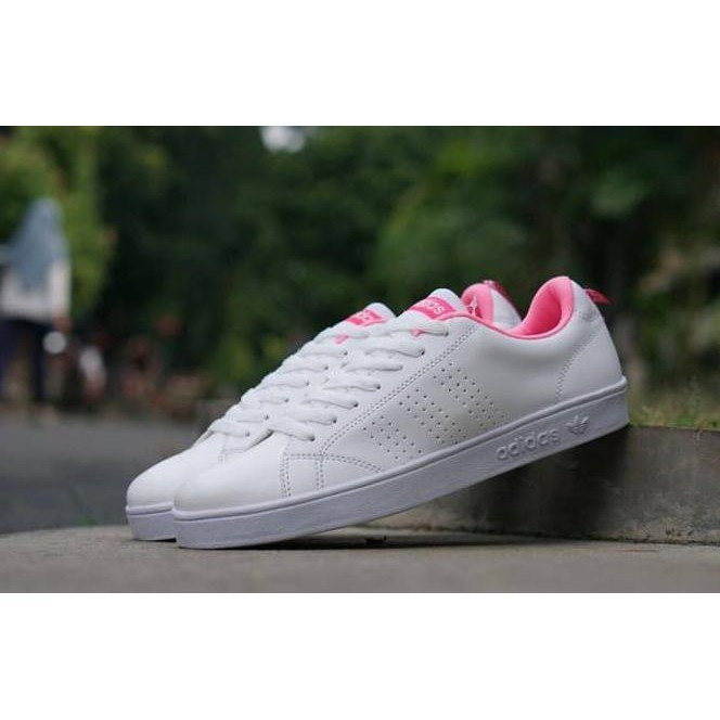 NEW ADIDAS ADVANTAGE IMPORT SIZE 36 - 40 SEPATU WANITA FULL WHITE PUTIH - PUTIH, 36 FREE ONGKIR