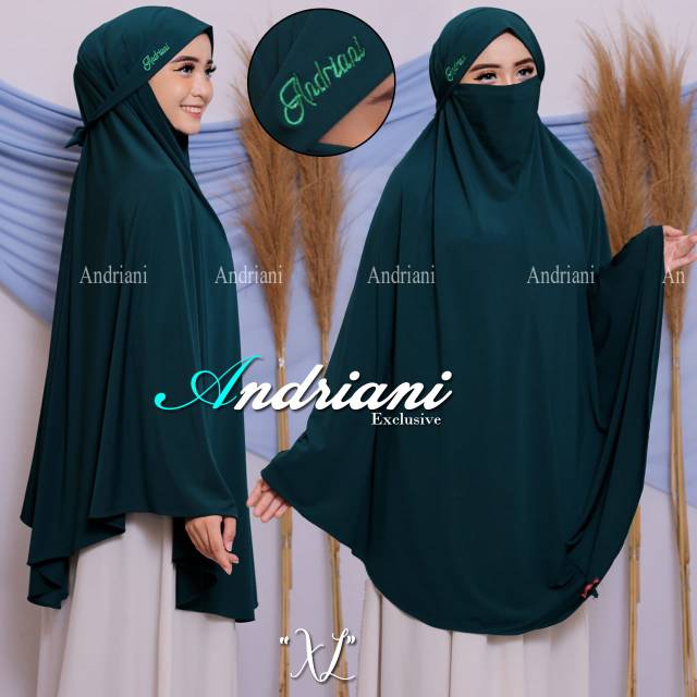 Hijab Andriani cadar Jersey Super  Pet Antem