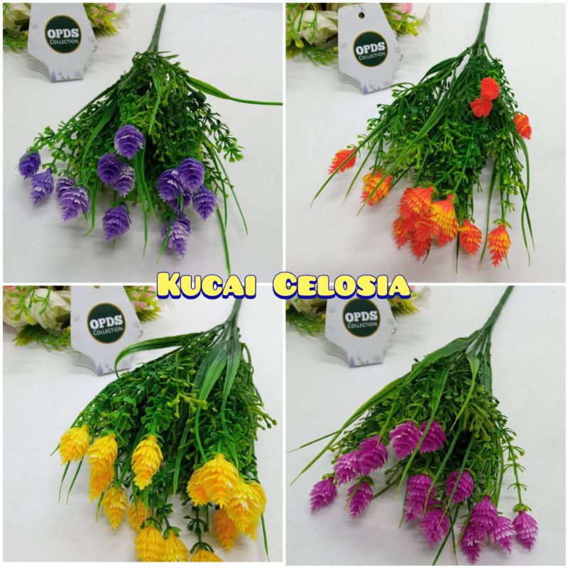 Kucai Celosia Rumput Bunga Artificial Kucai Bunga Hias