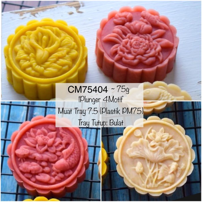 

Cetakan Mooncake 75g CM75404 CM75