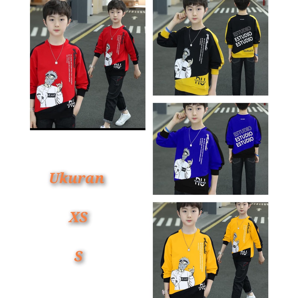 MUKZHOP - Baju sweter anak RUSTA - [ BAJU SAJA ] baju atasan anak terlaris - baju atasan  termurah