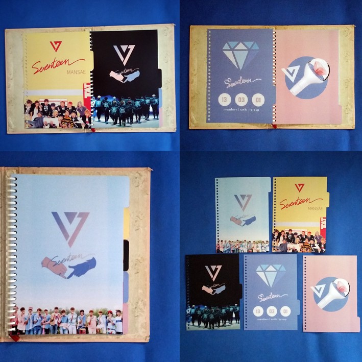 

Pembatas binder seventeen kpop 2 Ring, 6 Ring, 20 Ring, 26 Ring 1 set 5 lembar laminasi glossy