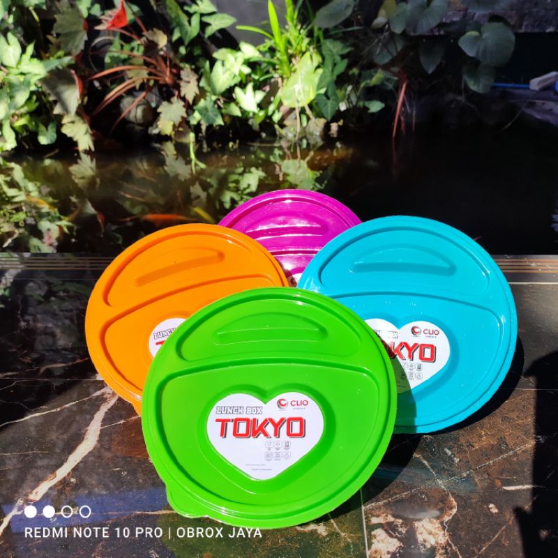 Tepak Makan Tokyo Clio/Tepak Makan Bulat/Tepak Makan+Sendok/Tepak Makan sekat 2