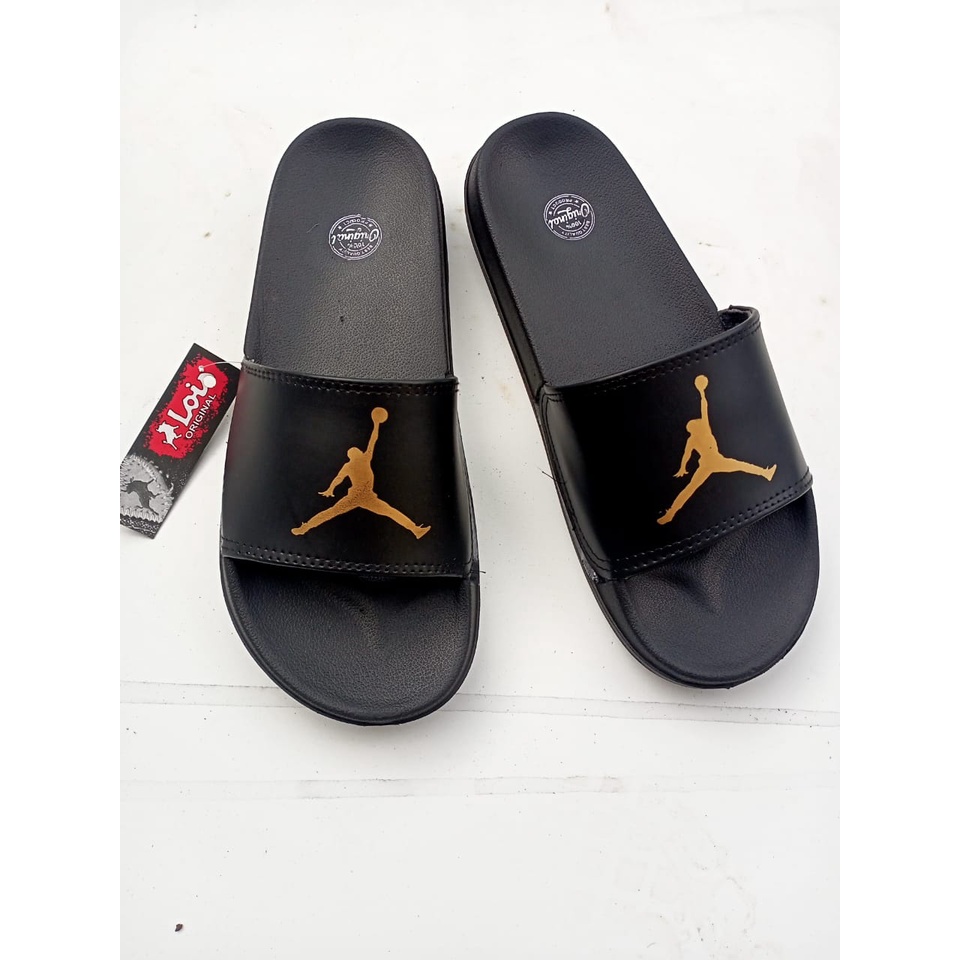 Sandal Slop Classic Slide Sport Hitam Sandal Casual