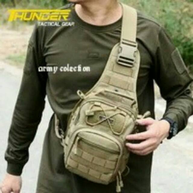 Tas slempang pria besar ARMY