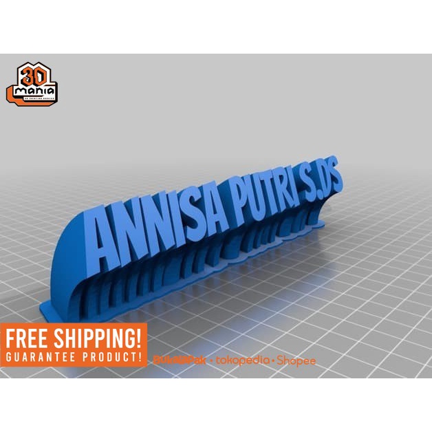 

TYPOGRAPHY STAND CUSTOM TEXT (3D PRINT)