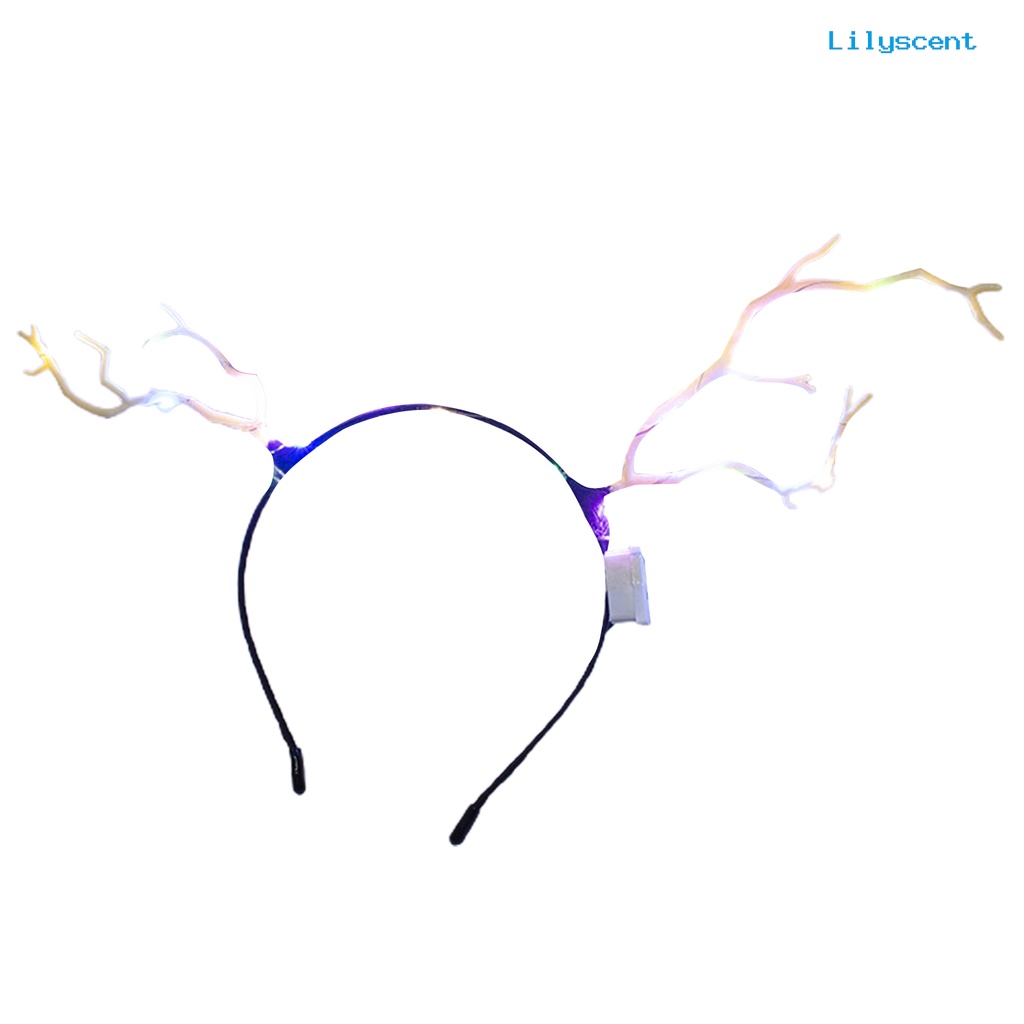 Ls Bando Desain Tanduk Rusa Dengan Lampu LED Untuk Wanita