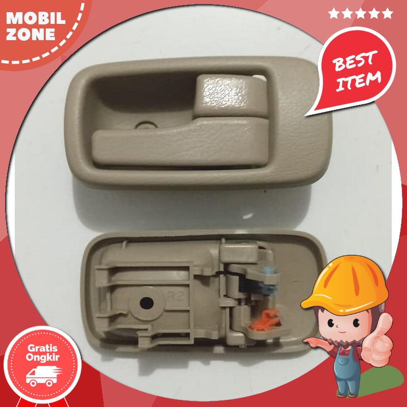 Sparepart Mobil Handle Handel Tarikan Pintu Dalam Kanan Isuzu Panther Kapsul ( Coklat )