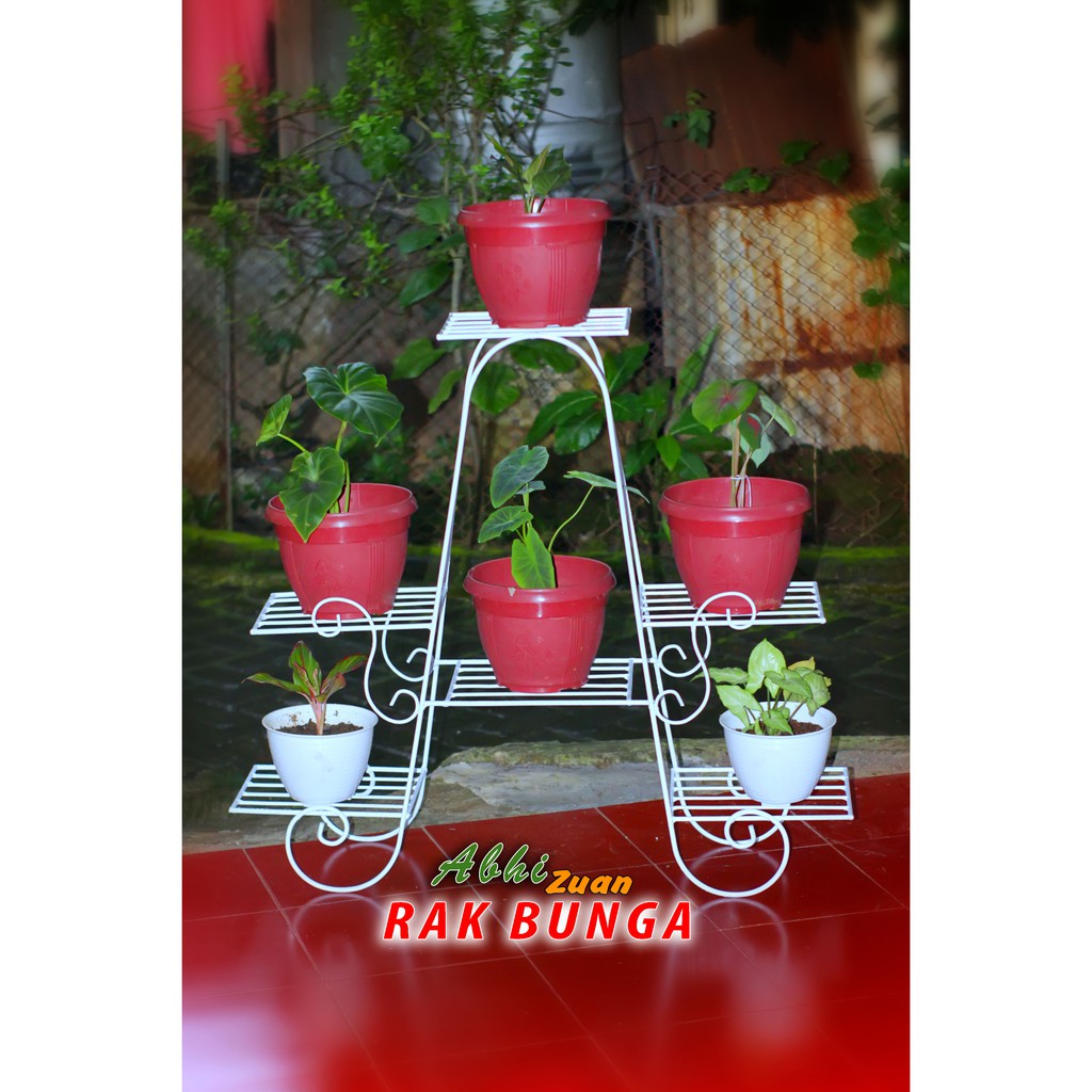 Rak Bunga Susun / Rak Bunga Besi / Rak Bunga Susun 6 / Rak Bunga / FOTO ASLI