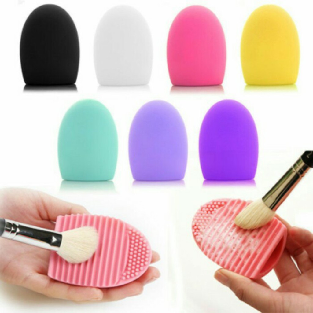 [COD] Egg Brush Alat Pencuci Pembersih Kuas Anti Bakteri Mudah dibersihkan dan digunakan - Warna Random Multicolour