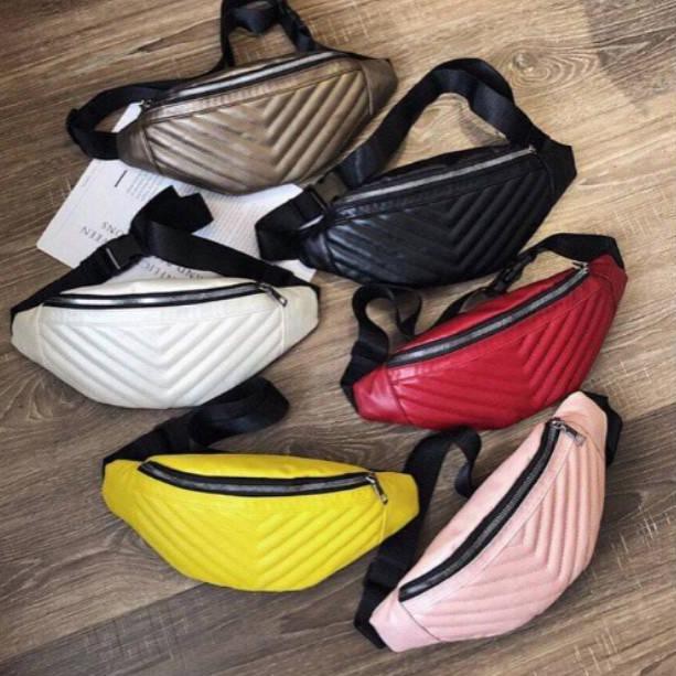 Baru Waist Bag Bordir Zig zag / Tas Selempang Pinggang
