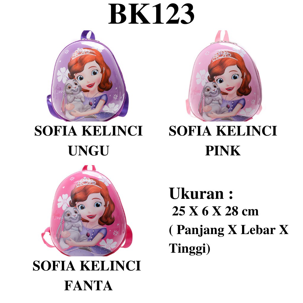 BK123 - TAS SEKOLAH TAS RANSEL TELUR ANAK TAS ANAK TAS SEKOLAH ANAK TAS ANAK TK