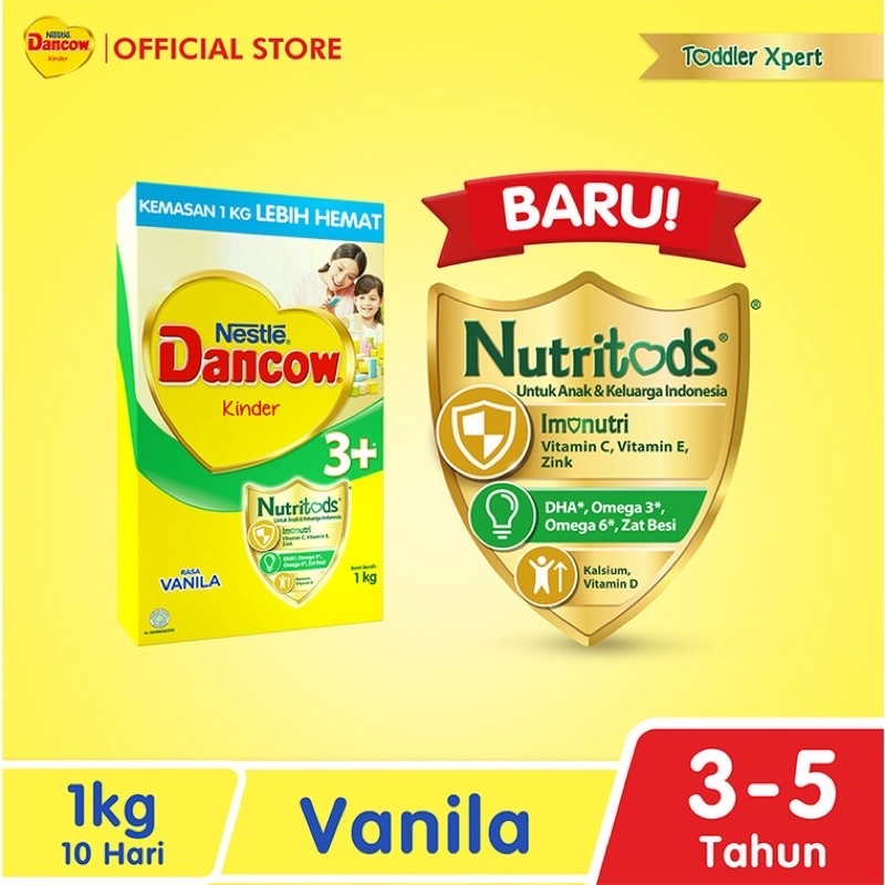 

Dancow Vanila/Madu/Coklat 3+ [1kg/Box]