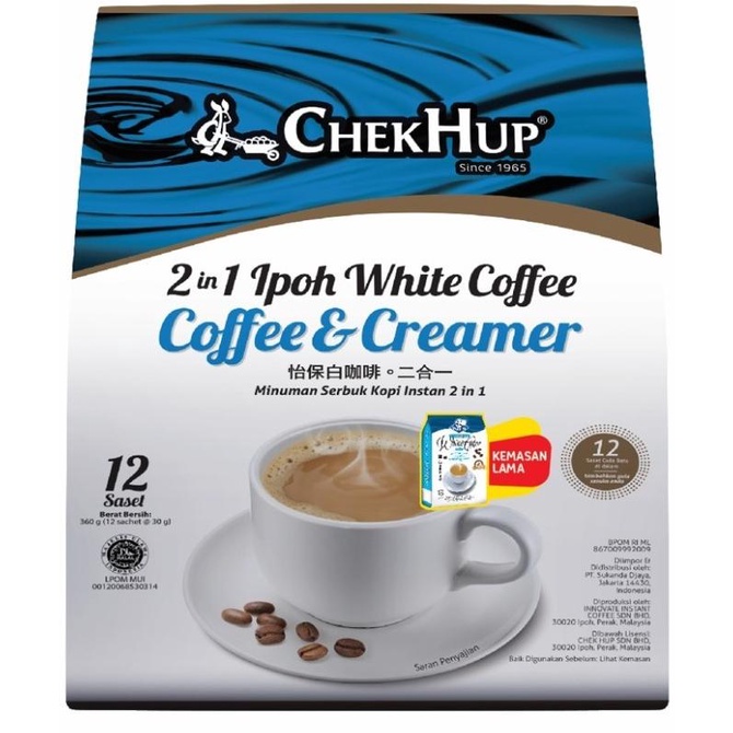 

Chek Hup 2 in 1 Ipoh White Coffee No Sugar Added 30gr x 15