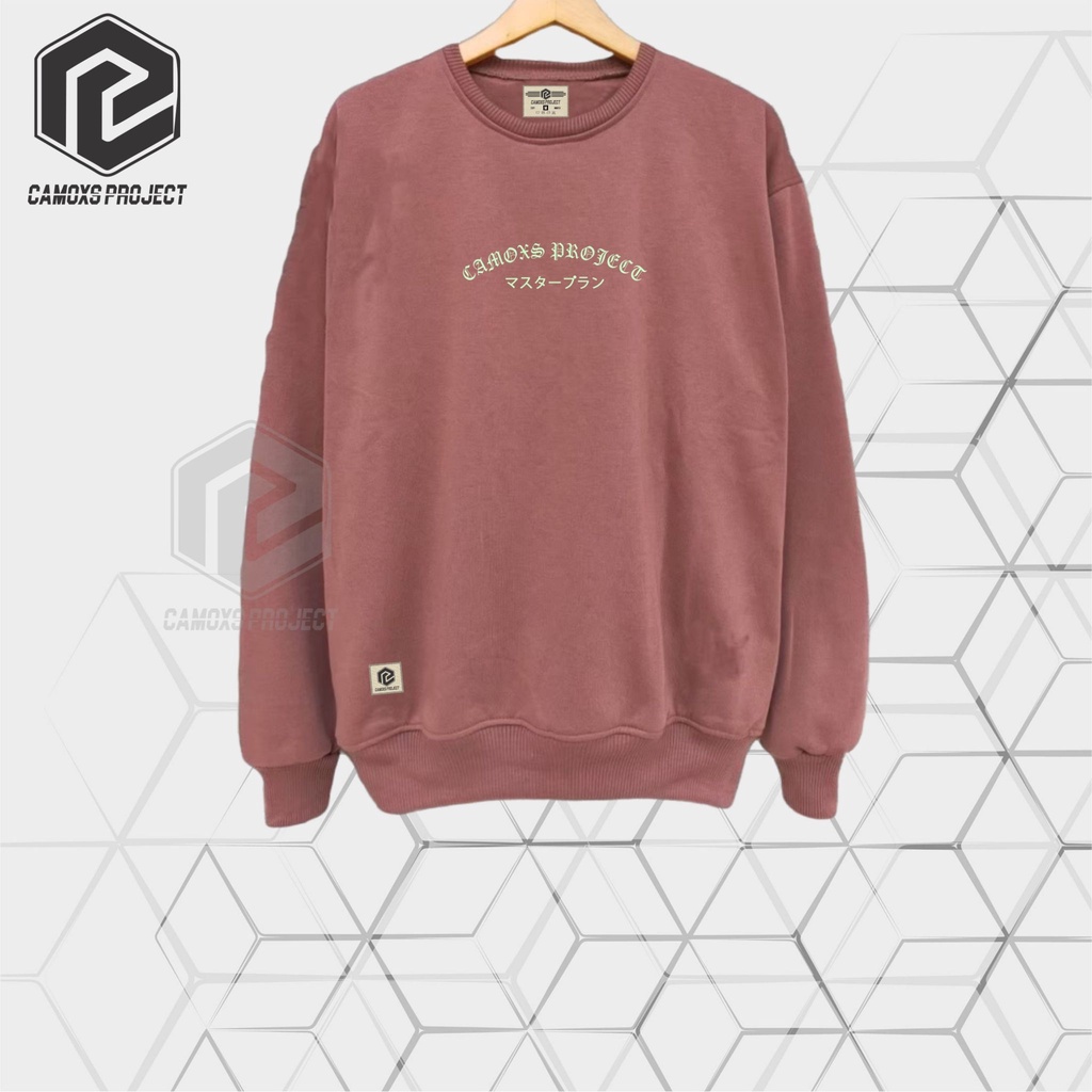 Sweater Pria Distro Aesthetic Suiter Crewneck Mocca List Camoxs Project Japan Original Sweter Cowok Jumbo Switer Krunek Premium Terpopuler