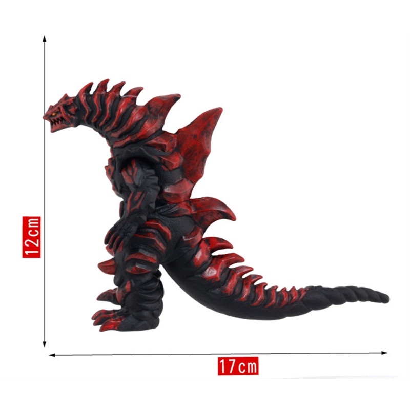 Mainan Boneka Action Figure Anime Ultraman Monster Gomora King Black Godzilla Ukuran 12-14CM Untuk Koleksi