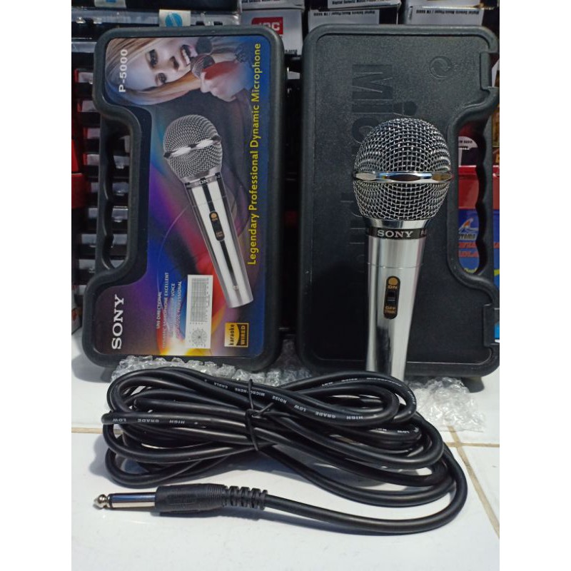 MIC KABEL SONY P5000 MICROPHONE VOCAL TERBAIK PROFESSIONAL P 5000