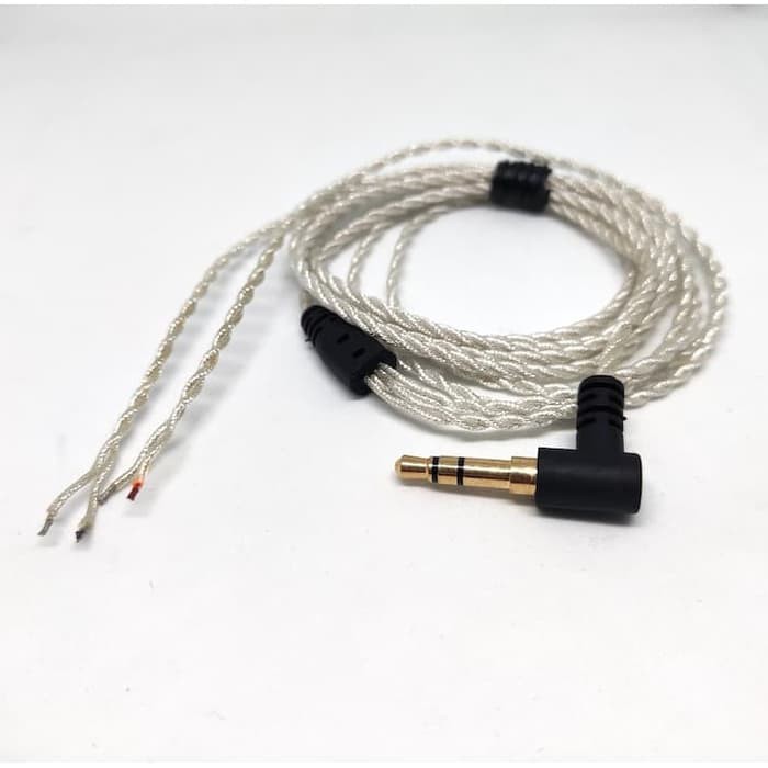 Hand Braid Soft Silver Foil Plated Shield Audio Cable Replacement