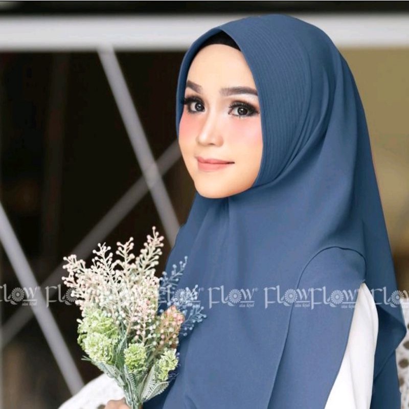 khimar daily basic ori flow-Denim