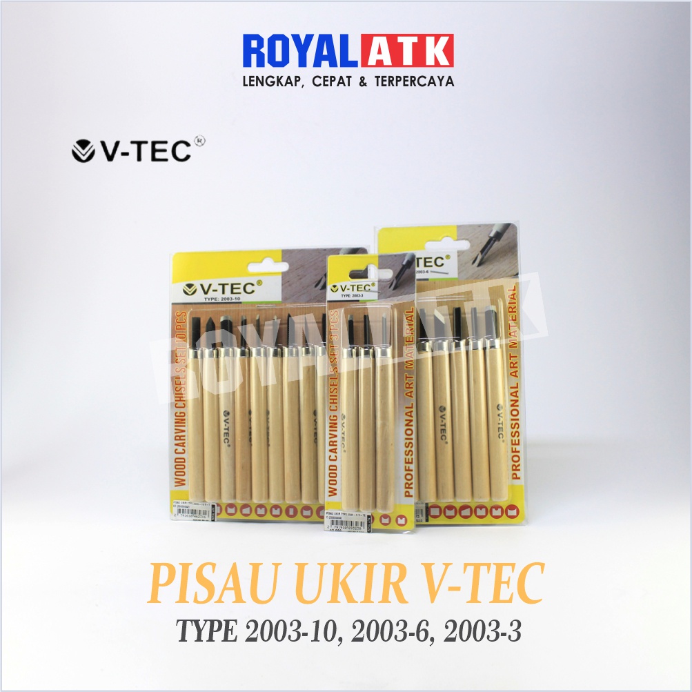 

V-TEC Wood Carving Knife 2003 / Pisau Ukir Set 3 , 6 , 10