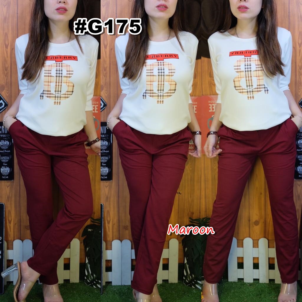 G175 Baju  Setelan  Scuba Wanita  Keren Murah Kekinian 