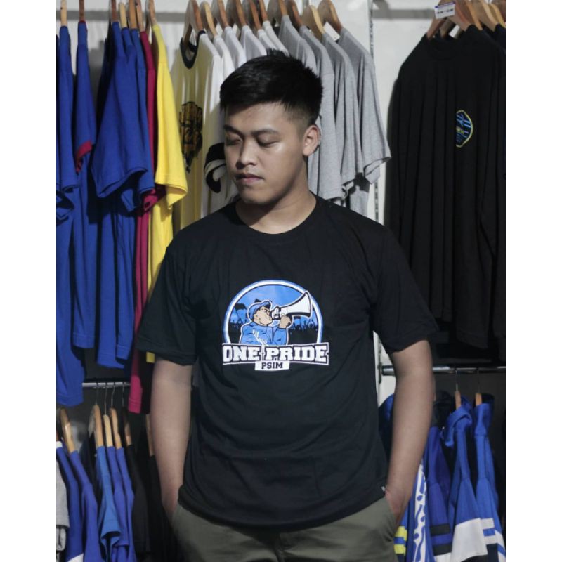 Mataram Merch29 Kaos Hitam One Pride PSIM (T-Shirt Black One Pride Psim)