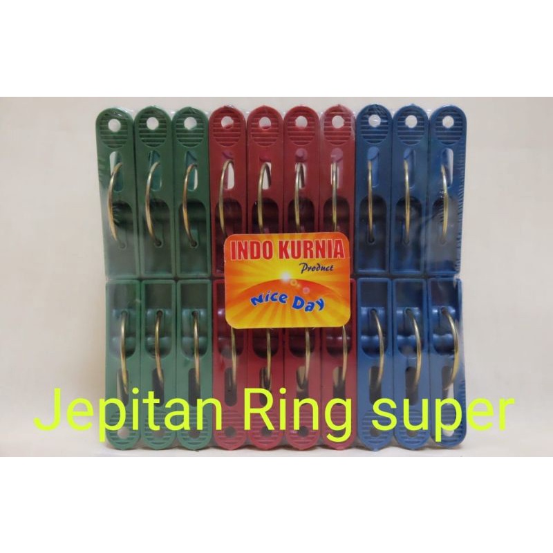 20 pcs Jepitan baju ring orisinil super INDOKURNIA - Laundry clip