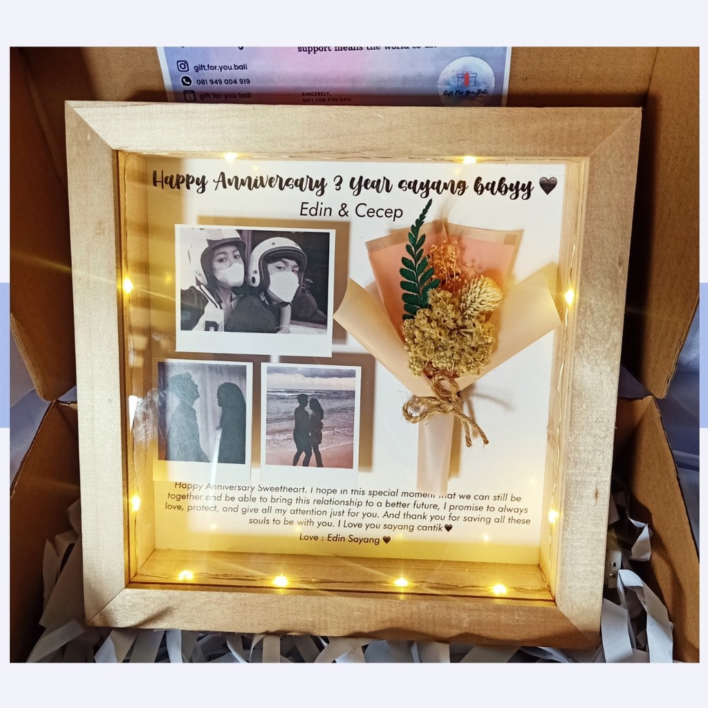 3D Frame | Frame 3D | Figura 3D | Figura | Kado | Hadiah |