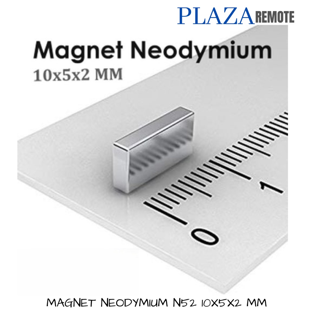 STRONG MAGNET SUPER KUAT NEODYMIUM KOTAK N52 NdFeB SQUARE 10X5X2