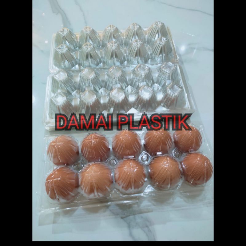 MIKA TELUR EGG TRAY BOX BENING NON KANCING 10 TELUR ISI 50 Telor