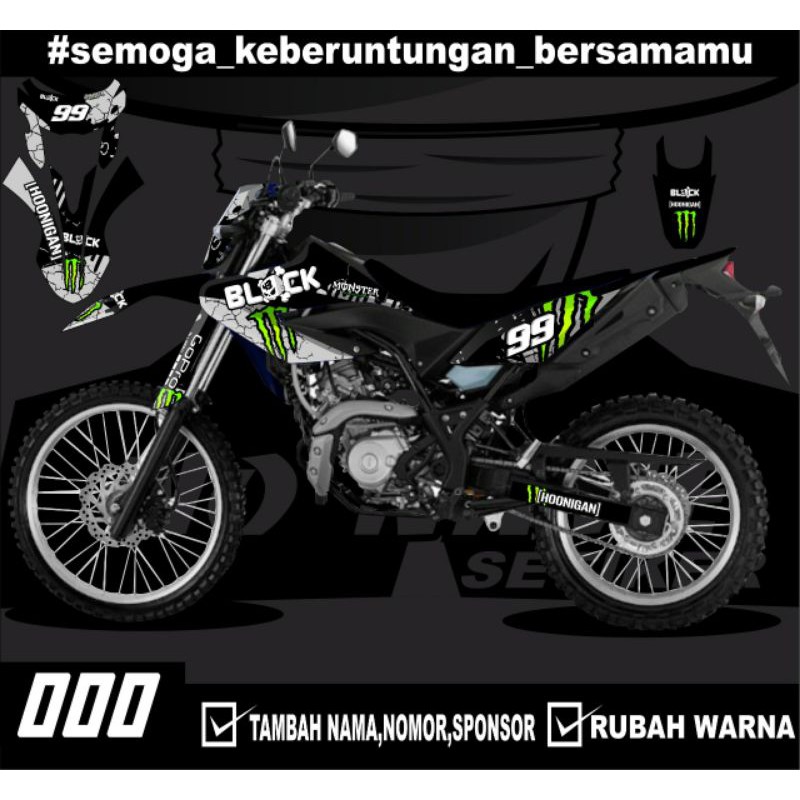 stiker setiker Decal Sticker Motor Cross WR155 Fullbody - Dekal Stiker WR 155 Desain Trail