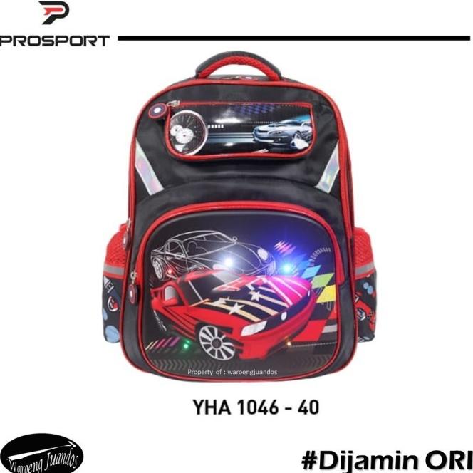 Tas Sekolah Anak Laki-Laki Sd Karakter Mobil Prosport Original