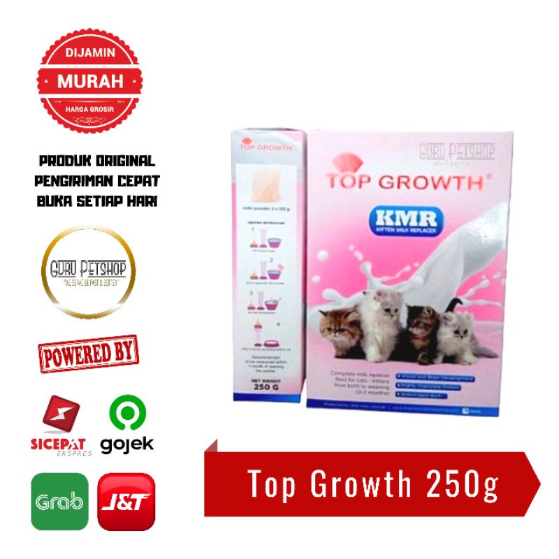 Susu Kucing Top Growth Kitten Milk Replacer 250gr Top Growth KMR Susu Anak Kucing