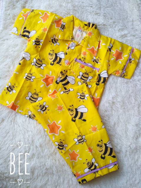 [READY JATENG] PIYAMA ANAK USIA 1-5 TAHUN BAHAN KATUN CATRA