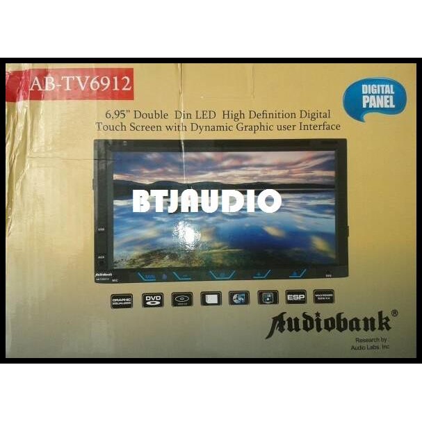Tv Mobil Doubledin Audiobank Layar 6,95" + Antenna Tv Indoor