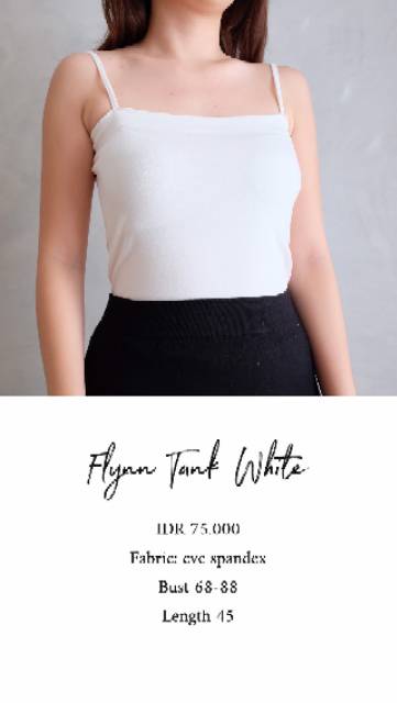 Flynn tank top atasan wanita