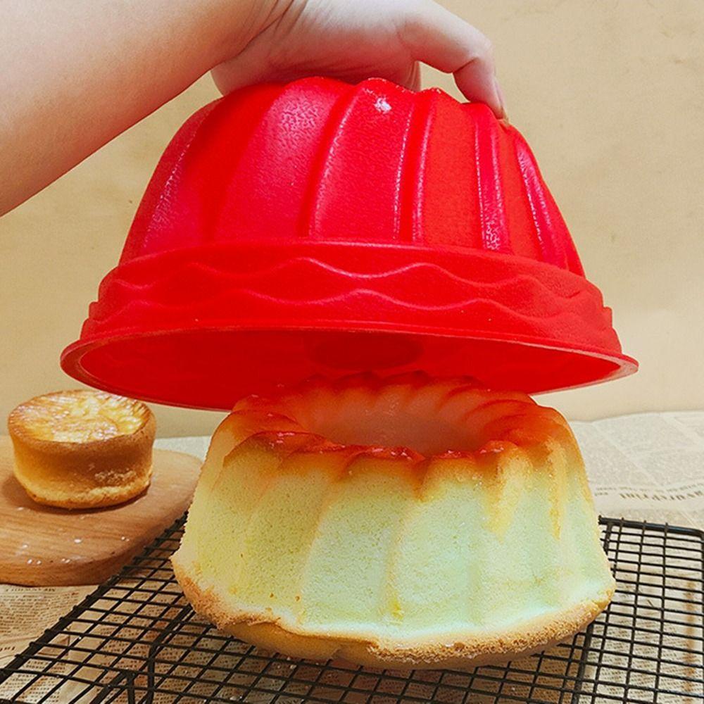 Solighter 3D Bulat Cyclone Spiral Baking Alat Dekorasi Kue Jelly Dome Mousse Molds
