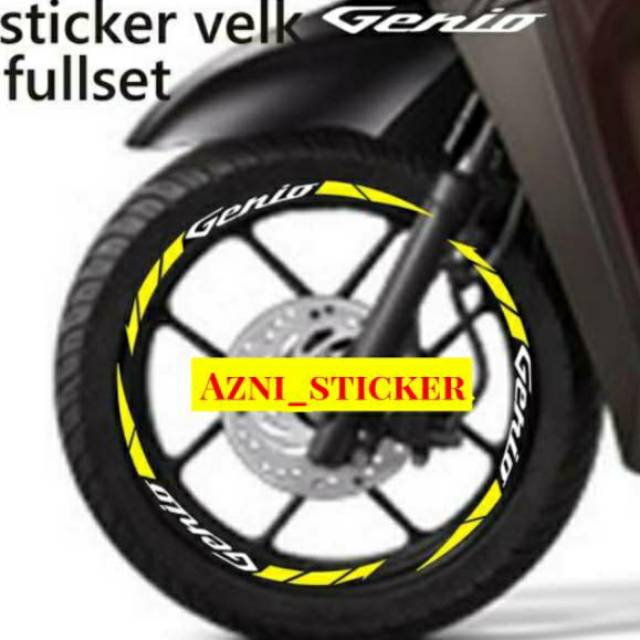 STIKER HONDA GENIO STICKER VELG HONDA GENIO