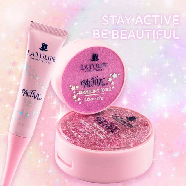La Tulipe Active Series Flawless Glowing Bedak/BB Cream/ Shimmer/ Highlighter/