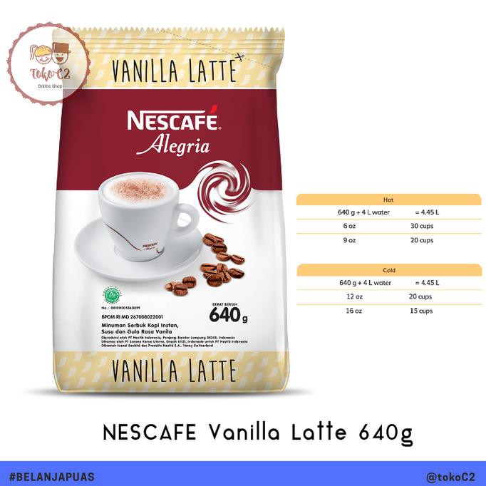 

NESCAFE Vanilla Latte 640gr