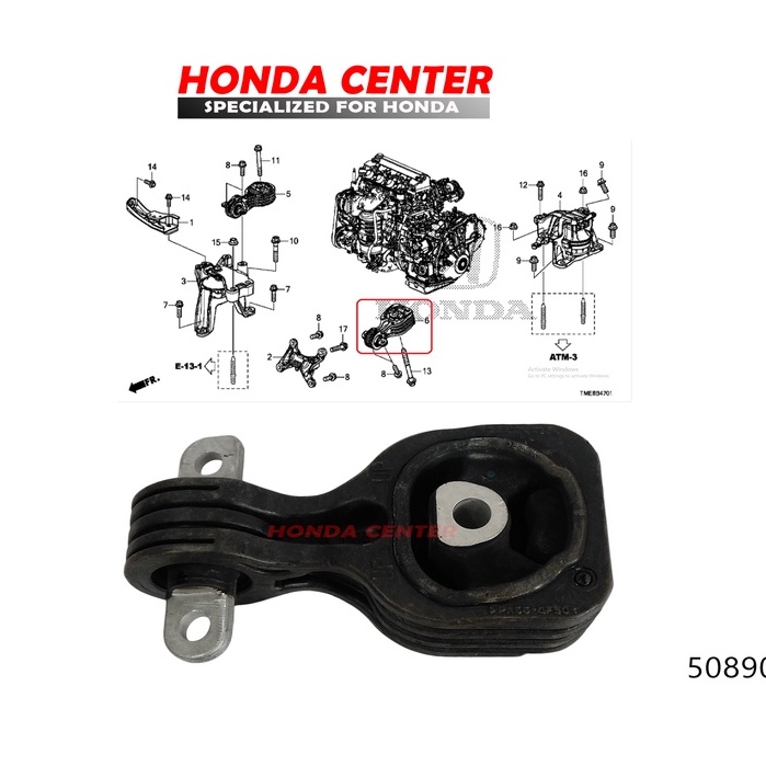 engine mounting gantungan mesin belakang bawah all new crv 2018 2019 2020 2000cc