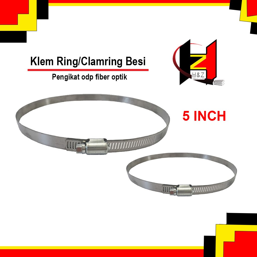 Klem Ring Cincin/clamring besi pengikat odp fiber optik (ukuran 5&quot;)5inc