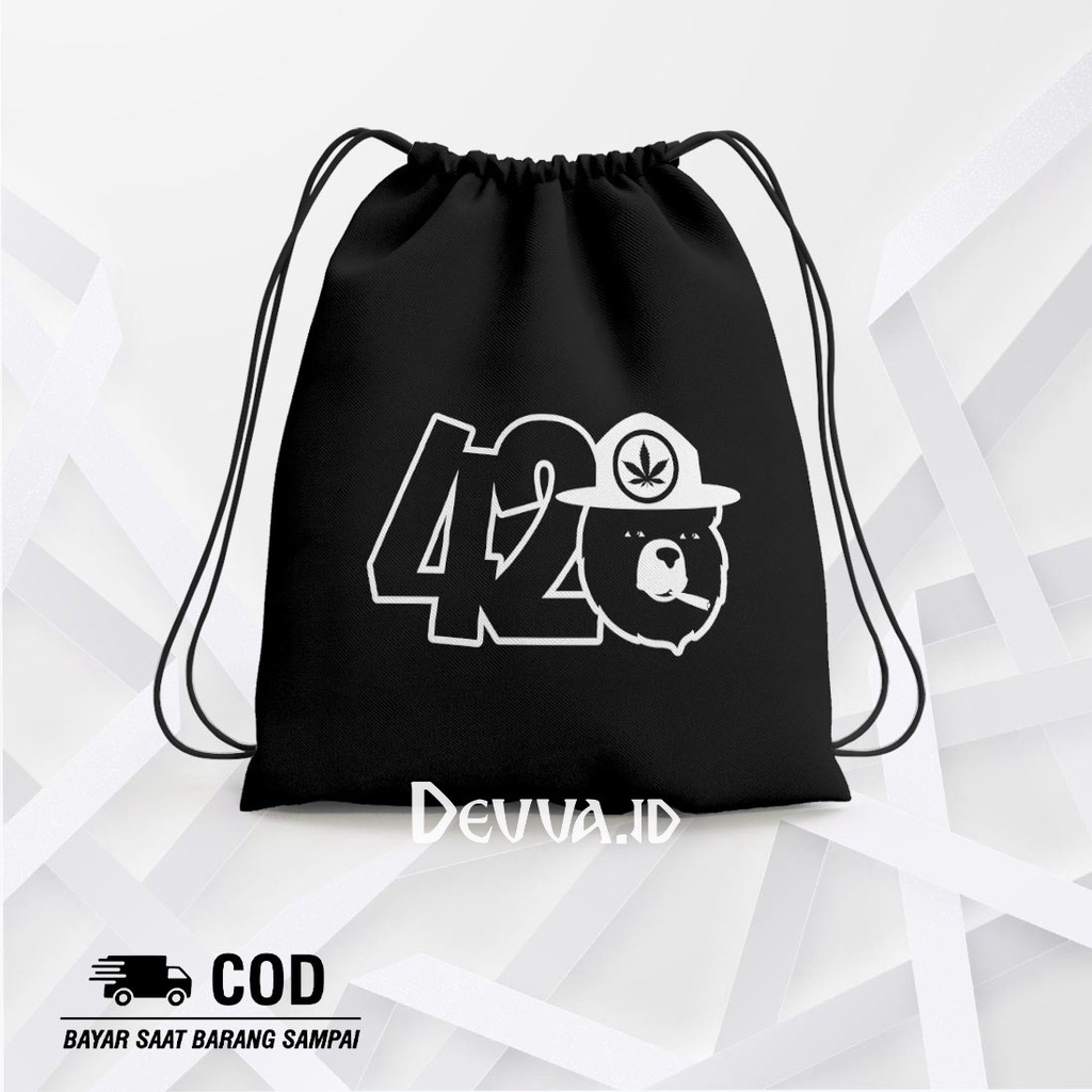 Tas Serut 420 String Bag Bts Muat Banyak Barang Ukuran 36 X 31 Cm | Devva.Id