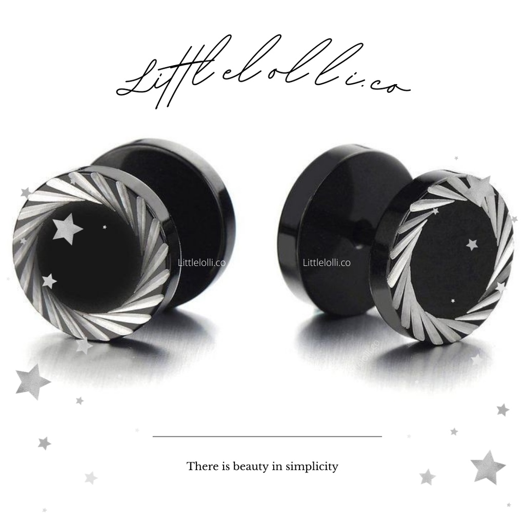 ANTING RODA TITANIUM PRIA WANITA BANGTAN KOREA MODEL TUSUK TINDIK PIERCING TELINGA COWO STYLE BTS KP