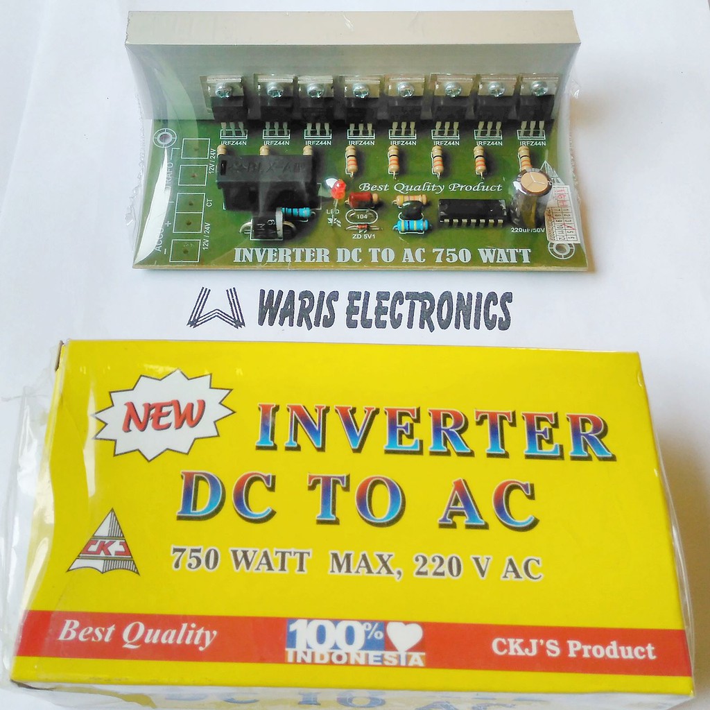 Rangkaian kit inverter DC ke AC 750Watt